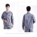 秋冬长袖工作服套装男汽修工厂车间劳保服上衣耐磨透气