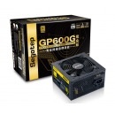 额定500W GP600G黑金版电源（金牌认证/宽幅/背线/智能温控风扇/台式机电脑主机箱电源）