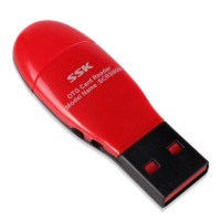SSK飚王SCRS600读卡器USB和Micro-USB双接口TF/SD手机卡OTG读卡器