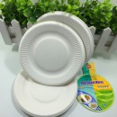 白色纸盘制作diy手工材料一次性彩色纸盘子幼儿园装饰纸碟蛋糕盘画画
