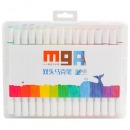 晨光马克笔24色套装学生美术生专用双头马克笔绘画笔动漫专用盒子收纳盒马克笔彩色绘画渐变色