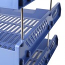 得力9209三层文件框文件架文件座筐办公桌面资料收纳办公用品文具