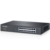 TP-LINK 16口全千兆交换机 非网管T系列 企业级交换器 监控网络网线分线器 分流器