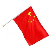 壁挂吸盘旗杆国旗 商店壁挂旗门口挂门面插的国旗五星红旗户外室外斜插式纳米防水国旗国庆装饰国