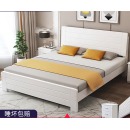 床实木现代简约双人床主卧家具单人床经济型家用