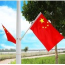 壁挂吸盘旗杆国旗 商店壁挂旗门口挂门面插的国旗五星红旗户外室外斜插式纳米防水国旗国庆装饰国旗街道旗旗帜