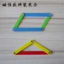磁性教具多边形拼接条教师演示学生款平行四边形三角形活动角小学数学