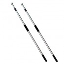 不锈钢伸缩手摇手持旗杆户外活动国旗手挥杆