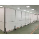 办公室移动屏风隔断墙简易仓库工厂车间隔断带轮推拉屏风活动挡板
