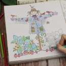 秘密花园涂色书小学生儿童版涂画册成年大人减解压填色画画本绘本