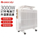 格力（GREE）电油汀取暖器 油酊油丁电暖器电暖片电暖气节能暖风机 干衣加湿暖气片 17片3000W油汀