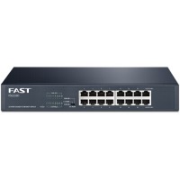 迅捷（ FAST）16口千兆钢壳桌面式交换机 FSG116D