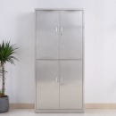 文件柜铁皮柜办公柜子资料柜档案柜财务专用带锁304不锈钢