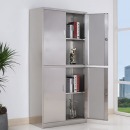 文件柜铁皮柜办公柜子资料柜档案柜财务专用带锁304不锈钢