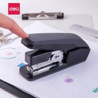 得力0458省力订书机学生用钉书机 中号办公装订用品订书器