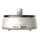 美的（Midea）电火锅家用4L 多功能电炒锅电煮锅 韩式电热锅DY28P151