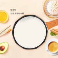 不粘锅炒锅家用麦饭石网红八角锅少油烟炒菜锅奶煎锅平底燃气灶适用电磁炉均可用