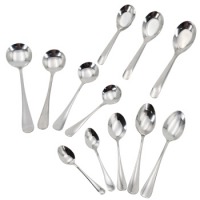 不锈钢勺子加长西餐勺汤勺儿童饭勺咖啡勺搅拌勺刀叉勺