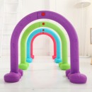 贝琪雅幼儿园钻洞钻圈玩具拱门室内塑料游戏户外体能游戏早教训练感统认知平衡亲子活动跨栏活动器材道具隧道 可调节跨栏蓝色