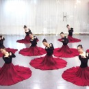 知否知否舞蹈裙540酒红色练习裙720系带大摆裙舞者之声同款古典舞