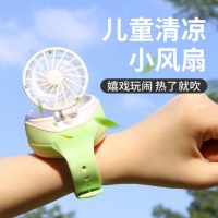 手表小风扇迷你便携式静音usb手腕电风扇小型学生随身手持电扇手环充电式网红可爱创意卡通六一