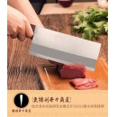 何全利菜刀家用刀厨师专用桑刀切菜刀切肉刀专业酒店主厨切片刀具