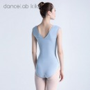 芭蕾舞连体体操体服糖果色宽肩带成人基训练功服