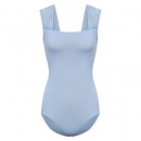 芭蕾舞连体体操体服糖果色宽肩带成人基训练功服