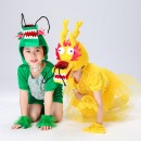 儿童动物演出服装幼儿园表演卡通服饰小龙小鸟灰色考拉连体服