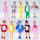 儿童动物演出服装幼儿园表演卡通服饰小龙小鸟灰色考拉连体服