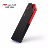海康威视(HIKVISION) 32GB USB3.0 金属U盘X303刀锋黑色 一体封装防尘防水 电脑车载投标高速优盘系统盘