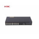 华三（H3C）LS-3100V3-18TP-SI 16口千百兆组合三层网管企业级网络交换机 黑色