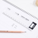 考试尺子透明直尺铅笔书签考试套装学生文具塑料长尺学习用品儿童格尺