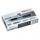 得力（DeLi）S01-0.5mm 按动中性笔 黑色 12支/盒