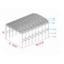 国产遮阳棚伸缩式雨棚 大型移动推拉雨棚夜市排挡帐篷收缩遮阳蓬停车棚活动仓库伸缩棚子 定做其它尺寸款请联系客服