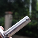 国产不锈钢伸缩防暴钢叉校园自卫防爆叉安保用品装备学校抓捕器叉子腰叉工厂保安器材 普通板无背包