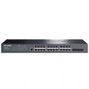 TP-LINK TL-SG5428 24口千兆三层网管交换机 4个光纤口