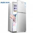 奥克斯（AUX） 迷你冰箱小 小型双门电冰箱家用宿舍冷冻冷藏节能 52升 银色【一天不到半度电】