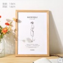 花衣裳 原木色相框挂墙画框装裱油画外框4k