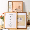 花衣裳 原木色相框挂墙画框装裱油画外框4k