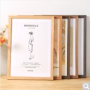 花衣裳 原木色相框挂墙画框装裱油画外框4k