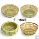 竹篮子家用竹编馍筐馒头筐水果篮子手工编织篮子厨房收纳筐洗菜篮