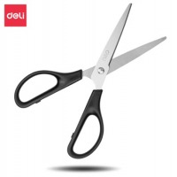 得力(deli)170mm办公家用生活剪刀 1把 办公用品 黑色0603