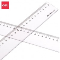 得力（deli）6250  50cm 直尺塑料直尺学生尺子文具绘图办公直尺绘图尺文具