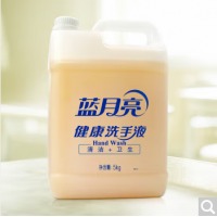 蓝月亮 健康洗手液大桶装5kg 10斤装 清洁去污 配方温和 家庭酒店餐厅可用 车间公共场所清洁 大桶补充装