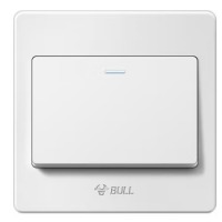 公牛(BULL) 墙壁开关 G07系列 一开单控开关 86型面板G07K111C 白色