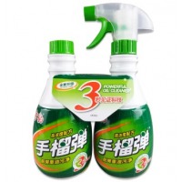 雪豹 强力型厨房重油污净手榴蛋清洁剂双包装400g*2 免拆清洗油烟机 清洁 去油污渍油烟污垢