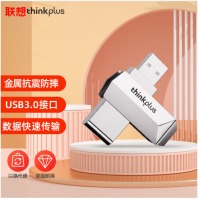 联想32GB USB3.0 U盘 金属360度旋转电脑车载两用优盘