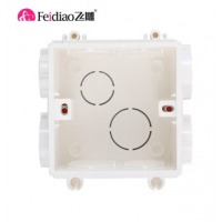 飞雕（FEIDIAO）开关插座 墙壁面板86型通用联体暗盒可拼装底盒线盒PVC接线盒