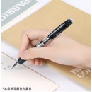 得力(deli)中性笔签字笔 0.7mm子弹头按动笔水笔 办公用品 黑色 12支/盒 S02